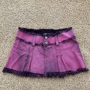 I.Am.Gia. denim mini skirt in pink size small